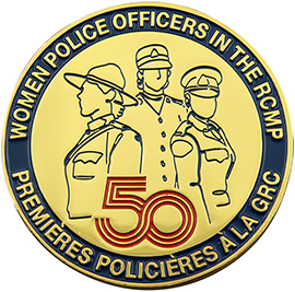 50 yrs Women in Policing Challenge Coin