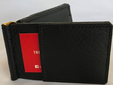 Clip de portefeuille en aluminium antivol, clip de carte de crédit blindé,  portefeuille double pli, mince, sûr et anti extrusion