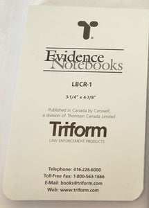 Notebook - Evidence  / Cahier de Preuves