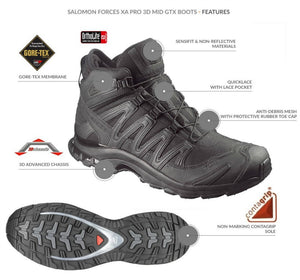 Boots Salomon Mens XA Pro 3D Mid GTX  Forces 2 / Bottes Hommes Salomon XA Pro 3D Mid GTX Forces 2